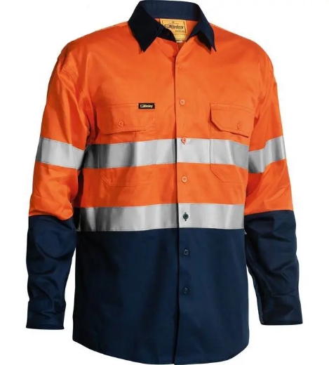 Picture of Bisley, Taped Hi Vis Cool Lightweight Shirt (4x Pack)